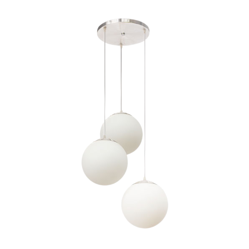 MX-CL8014 - Colgante Tres Esferas Color Blanco